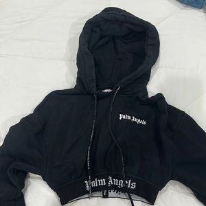 Palm angels cropped hoodie